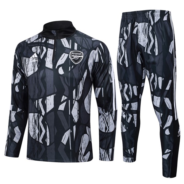 Sudadera De Training Arsenal 2024/2025 Negro Gris 3